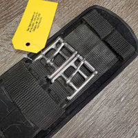 Nylon Web & Neoprene Velcro Liner, 2x els *vgc, hairy, clean, edge stains, creases, rubs
