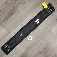 Cotton & Nylon Web Girth, Fleece edges, 2x els *gc, clean, faded, hairy, thin & clumpy edges, stains, folded cotton
