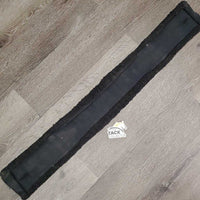Cotton & Nylon Web Girth, Fleece edges, 2x els *gc, clean, faded, hairy, thin & clumpy edges, stains, folded cotton