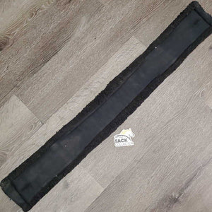 Cotton & Nylon Web Girth, Fleece edges, 2x els *gc, clean, faded, hairy, thin & clumpy edges, stains, folded cotton