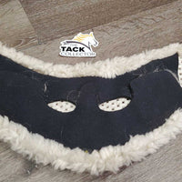 Anatomical Non Slip Neoprene & Sheepskin Girth Cover *fair/gc, cut top billets, hairy, clean, clumpy, dingy, snags, pills, hairy velcro
