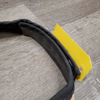 Jute Helmet Visor *gc, mnr dents, dirt & threads

