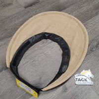 Jute Helmet Visor *gc, mnr dents, dirt & threads
