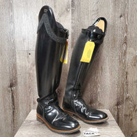 Dressage Boots, Bling, Zips, 2x Black Air Forms, Tan Bag *gc, clean, rubs, dusty
