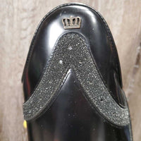 Dressage Boots, Bling, Zips, 2x Black Air Forms, Tan Bag *gc, clean, rubs, dusty
