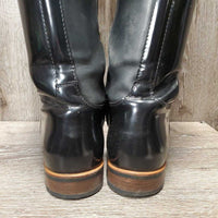 Dressage Boots, Bling, Zips, 2x Black Air Forms, Tan Bag *gc, clean, rubs, dusty