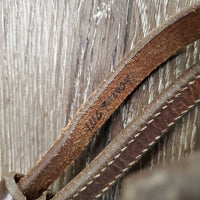 Double Stitched & Laced Headstall, Futurity Knot Browband, laces, Tooled Hardware *vgc/xc, clean, mnr scrapes, scratches & rubs, v.loose keeper