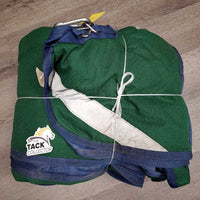 Hvy Winter Blanket, detach neck, 2 legs *gc, 0 wpf, manure stains, film, snags, dirty/dusty, slices, mnr pills, fray, smells, replace snaps
