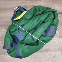 Hvy Winter Blanket, detach neck, 2 legs *gc, 0 wpf, manure stains, film, snags, dirty/dusty, slices, mnr pills, fray, smells, replace snaps
