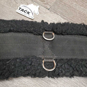 "WoolBack" Fleece & Nylon Cinch, 2 d rings *gc, clean, residue, hair, v.clumpy, rust