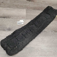 "WoolBack" Fleece & Nylon Cinch, 2 d rings *gc, clean, residue, hair, v.clumpy, rust