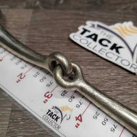 Thin Bradoon Loose Ring Snaffle Bit *gc, clean, stains, residue?gunk, v.chewed, scratches, older
