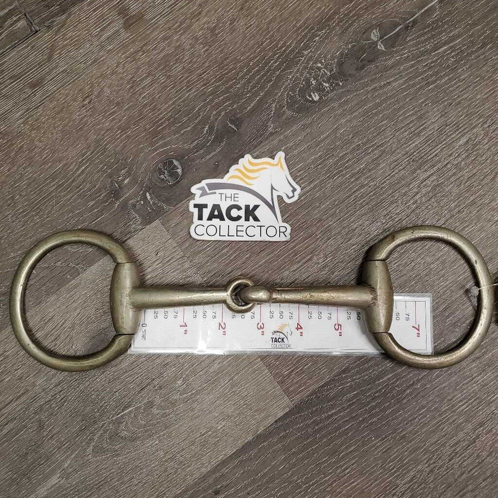 Hvy Lg Eggbutt Snaffle Bit *gc/fair, clean, stains, discolored, rubs, pitted, loose joints, older