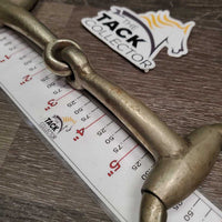 Hvy Lg Eggbutt Snaffle Bit *gc/fair, clean, stains, discolored, rubs, pitted, loose joints, older
