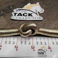 Hvy Lg Eggbutt Snaffle Bit *gc/fair, clean, stains, discolored, rubs, pitted, loose joints, older
