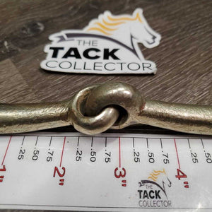Hvy Lg Eggbutt Snaffle Bit *gc/fair, clean, stains, discolored, rubs, pitted, loose joints, older