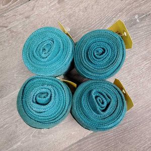 4 Thick Stretchy Cotton Leg Wraps *gc, older, clean, stains, hairy, rubs, faded