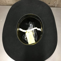 Felt Western Cowboy Hat, sewn in elastic chin strap, box *vgc, clean, stretched elastic, older, mnr sticker residue & hairy