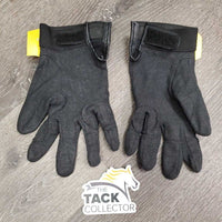 Pr Light Pimple Riding Gloves *vgc, clean, mnr rubs, faded, hairy & stains
