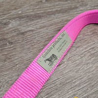 Nylon Halter, spring snap, metal plate, horseshoe design *xc, older