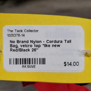 Nylon - Cordura Tail Bag, velcro top *like new