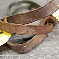 VINTAGE WW1 Military Rowel Spurs, 2 Piece Leather Spur Straps *gc, mnr rust, antique