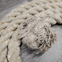 V.Heavy & Thick Cotton Lead Rope *gc, older, dirty, dingy, oxidized, snags, rubs, discolored & stains
