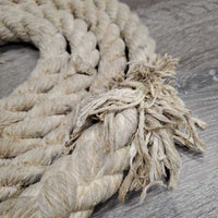 V.Heavy & Thick Cotton Lead Rope *gc, older, dirty, dingy, oxidized, snags, rubs, discolored & stains
