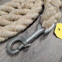 V.Heavy & Thick Cotton Lead Rope *gc, older, dirty, dingy, oxidized, snags, rubs, discolored & stains
