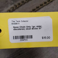 Nose Chain Only *gc, older, discolored, clean
