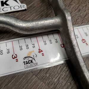 LS Med Port Light Aluminum Western Curb Bit *fair/gc, clean, stains, scrapes, chewed, bent *NOT for Riding