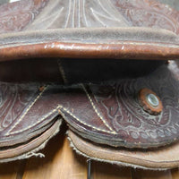 12" Western Saddle, 18" Cinch, Tapadero Stirrups, 2 Grey Nylon Straps (Latigos)
