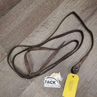 NOT FOR USE: 1 ONLY thin Leather Western Split Rein *fair, cracked, dry, dirt, rubs, scrapes, stretched
