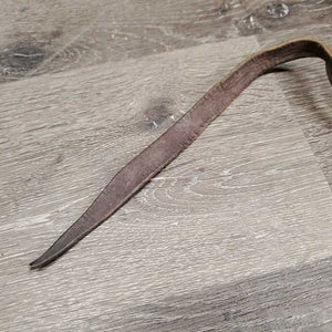 NOT FOR USE: 1 ONLY thin Leather Western Split Rein *fair, cracked, dry, dirt, rubs, scrapes, stretched