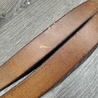 Thick Wide Stirrup Leathers *gc, older, clean, cracked, rubs, scrapes, stains, dents, xholes, UNSTITCHED
