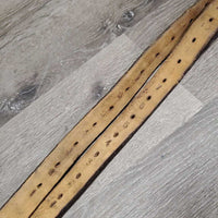 Thick Wide Stirrup Leathers *gc, older, clean, cracked, rubs, scrapes, stains, dents, xholes, UNSTITCHED
