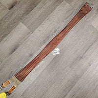 Leather Girth, 1x Elastic *gc, clean, older, scratches, stains, older, deep creases & hollow spots
