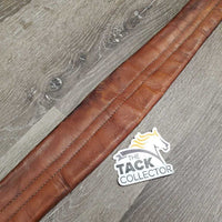 Leather Girth, 1x Elastic *gc, clean, older, scratches, stains, older, deep creases & hollow spots
