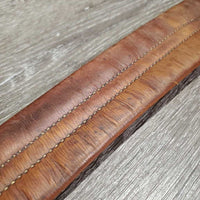 Leather Girth, 1x Elastic *gc, clean, older, scratches, stains, older, deep creases & hollow spots
