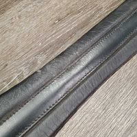 Soft Wide Padded Leather Girth 1x Elastic *xc, clean, mnr stain, rubs, pilly elastic
