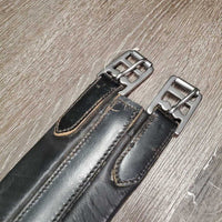 Soft Wide Padded Leather Girth 1x Elastic *xc, clean, mnr stain, rubs, pilly elastic
