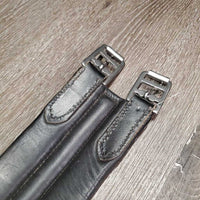 Soft Wide Padded Leather Girth 1x Elastic *xc, clean, mnr stain, rubs, pilly elastic
