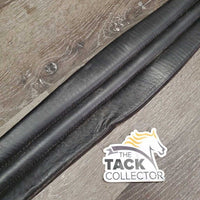 Soft Wide Padded Leather Girth 1x Elastic *xc, clean, mnr stain, rubs, pilly elastic