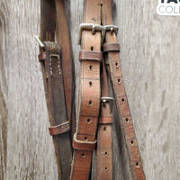Flat Soft Leather Bridle *gc, older, mnr dirt, edge scrapes, fading, twist
