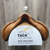 18" XW *6.5" Stubben Siegfried All Purpose Saddle, 2 Billet Guards, Wool Flocking, Long Front Pencil Roll, Flaps: 14.5" L x 12.75"W Serial #: 39422
