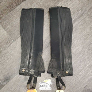 Pr Neoprene Half Chaps *gc, dirty, rubs, faded