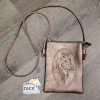 Soft Leather Shoulder Purse, Fine Leather Shoulder Strap, Horse Head *like new