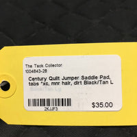 Quilt Jumper Saddle Pad, tabs *xc, mnr hair, dirt
