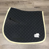 Quilt Jumper Saddle Pad, tabs *xc, mnr hair, dirt