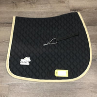 Quilt Jumper Saddle Pad, tabs *xc, mnr hair, dirt
